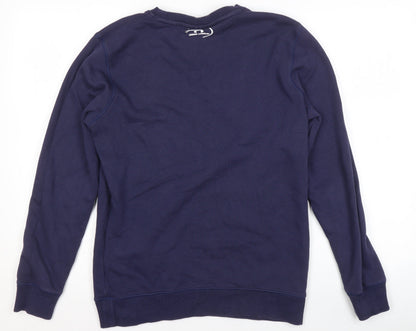 Under Armour Women's Navy Blue Fitted Crew Neck Sweatshirt Size S