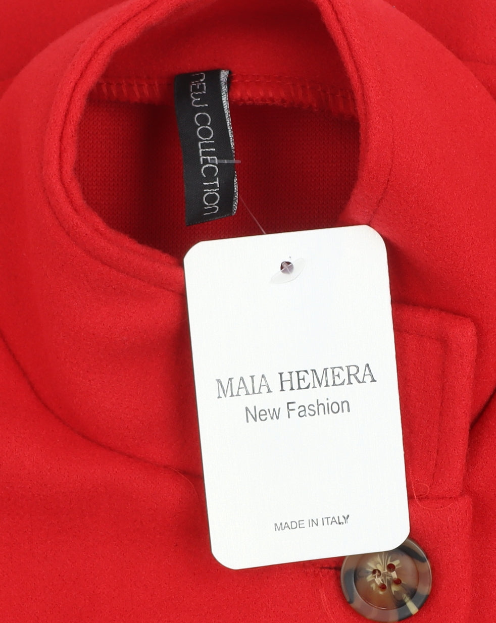 Maia Hemera Women’s Red Cape High Neck Belted Polyester One Size