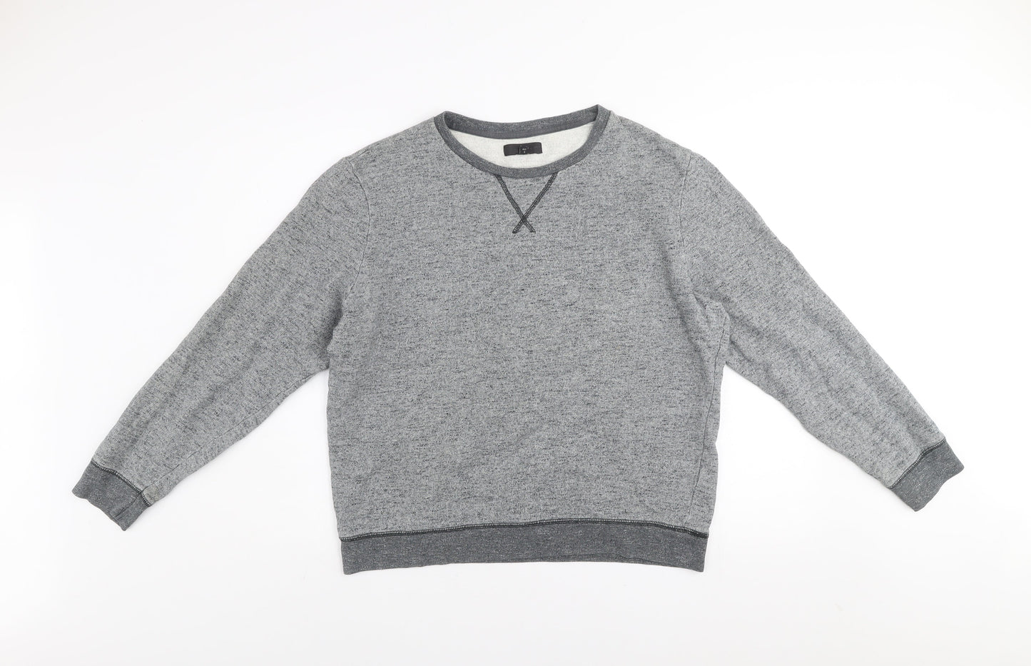 River Island Men’s Grey Cotton Crew Neck Sweatshirt M