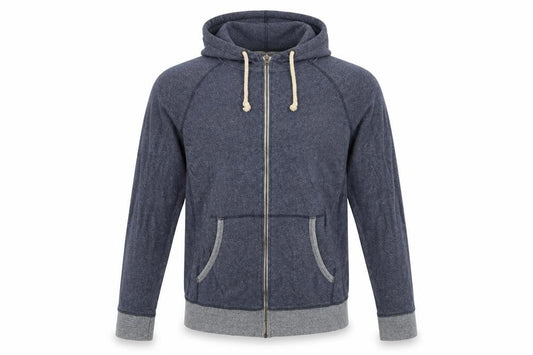 Next Men's Blue Cotton Full Zip Hooded Active Jacket Size L