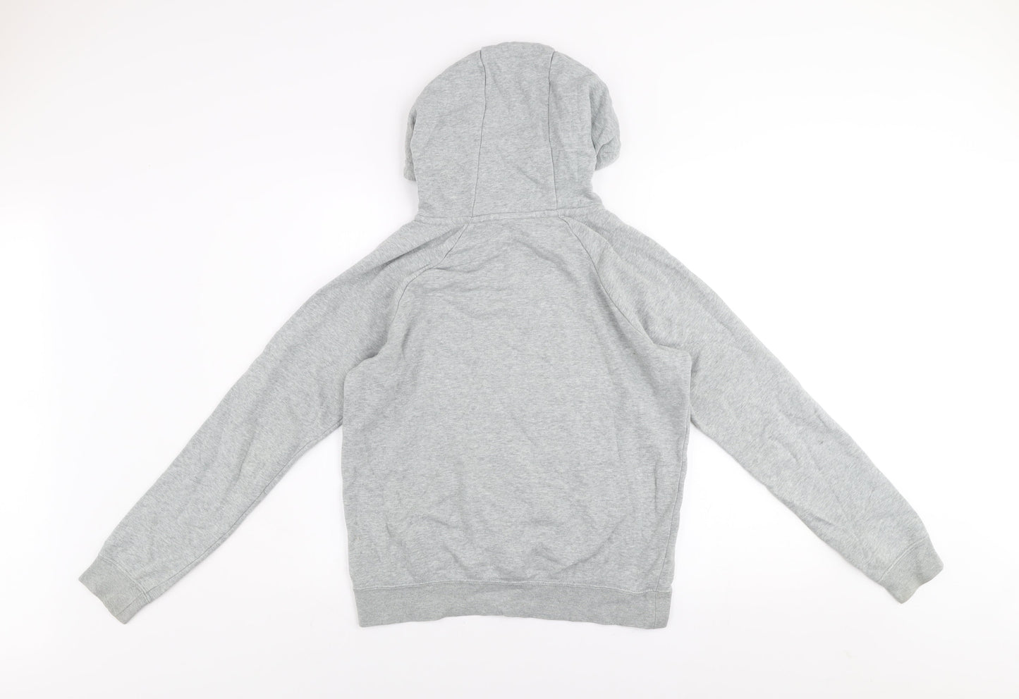 Nike Women Grey Pullover Hoodie XS Cotton Blend Casual Sweatshirt