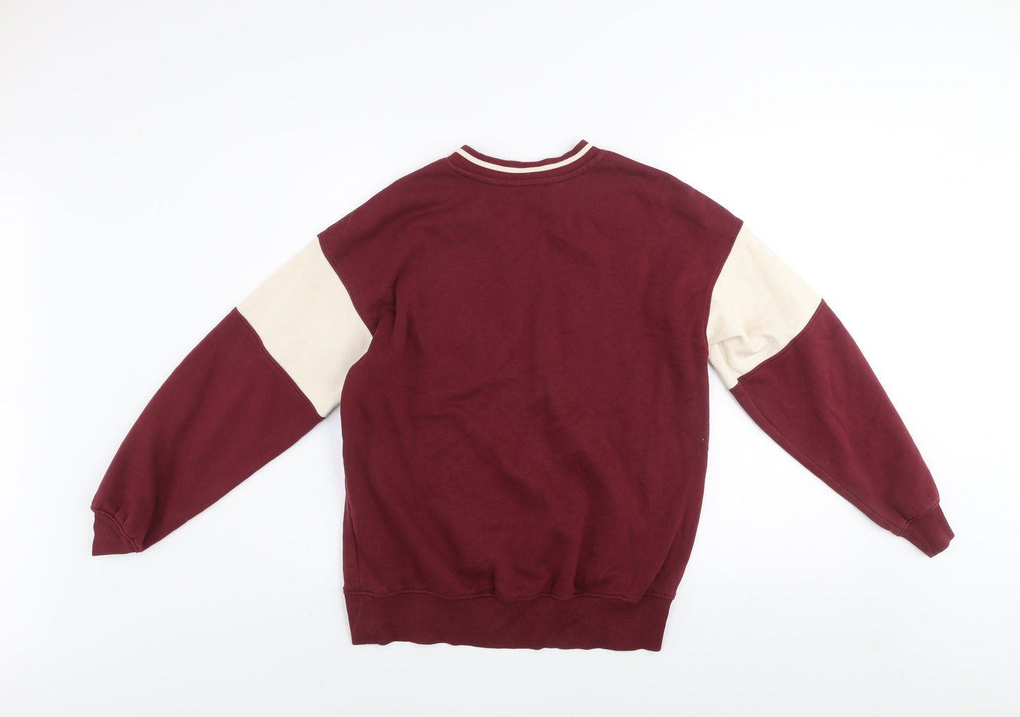 H&M Boys Red Hogwarts Colourblock V-Neck Sweatshirt 11-12 Years