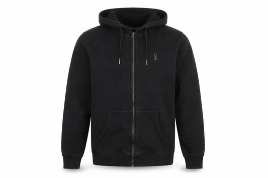 Next Men’s Black Small Zip Hoodie Jacket Cotton Blend