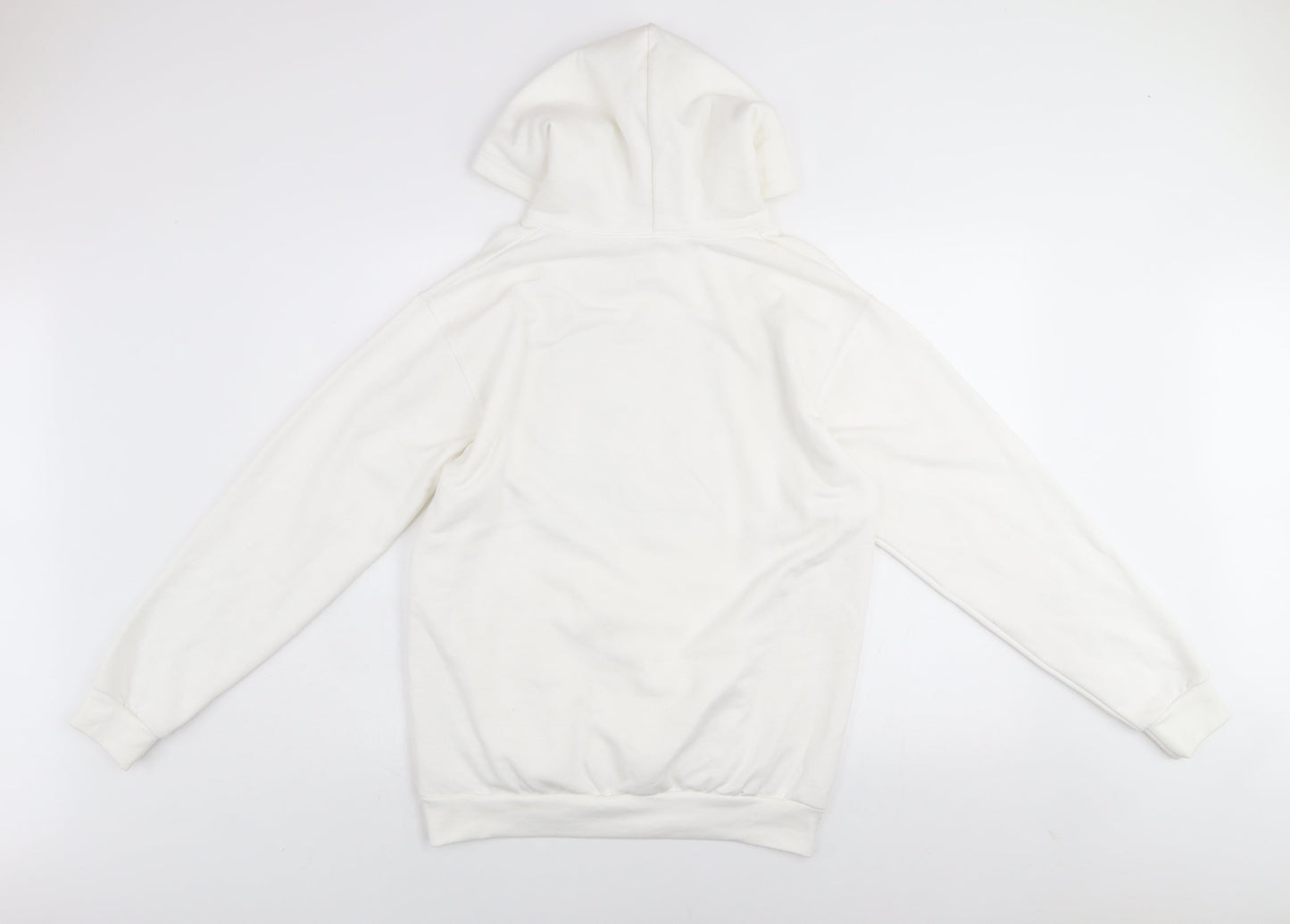 Stars & Stripes Women's White Pullover Hoodie Unicorn Graphic Size S