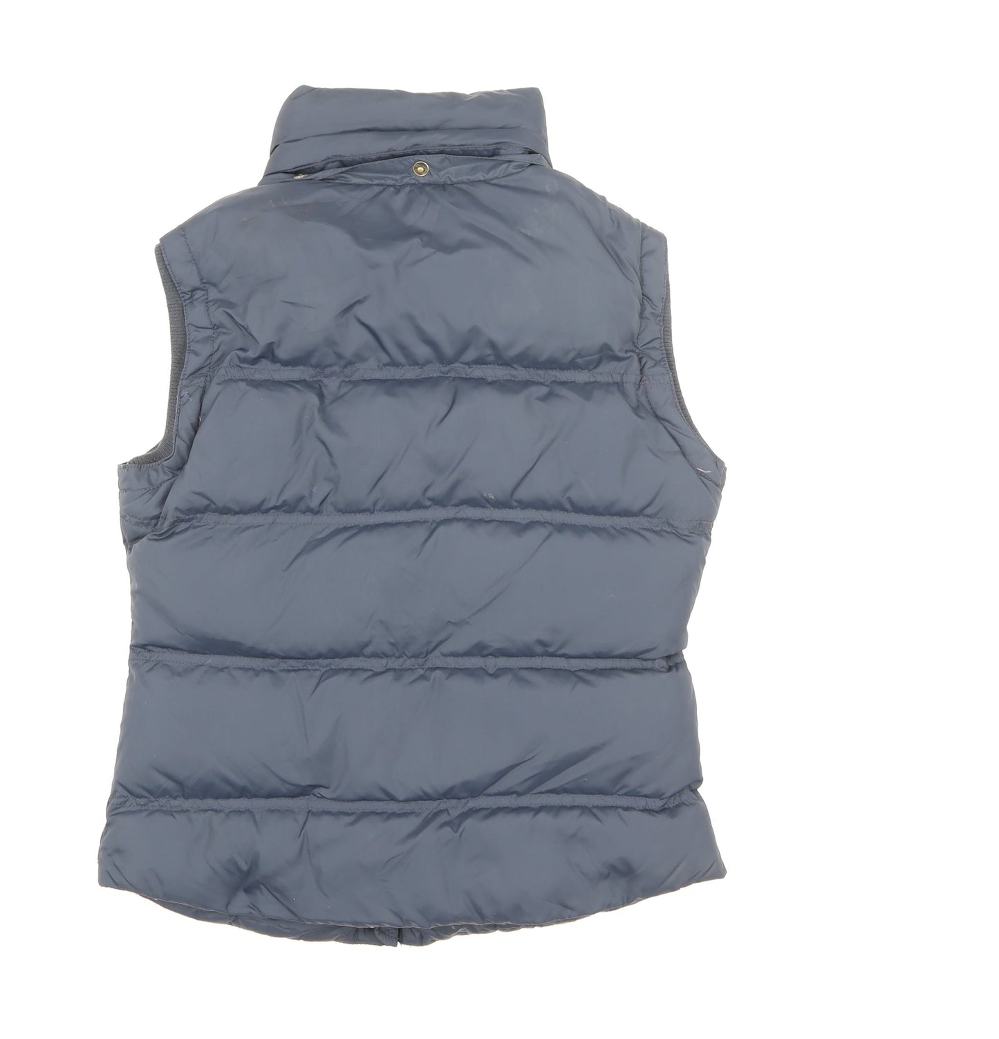 Jack Wills Women Blue Size 8 Puffer Gilet Quilted Waistcoat