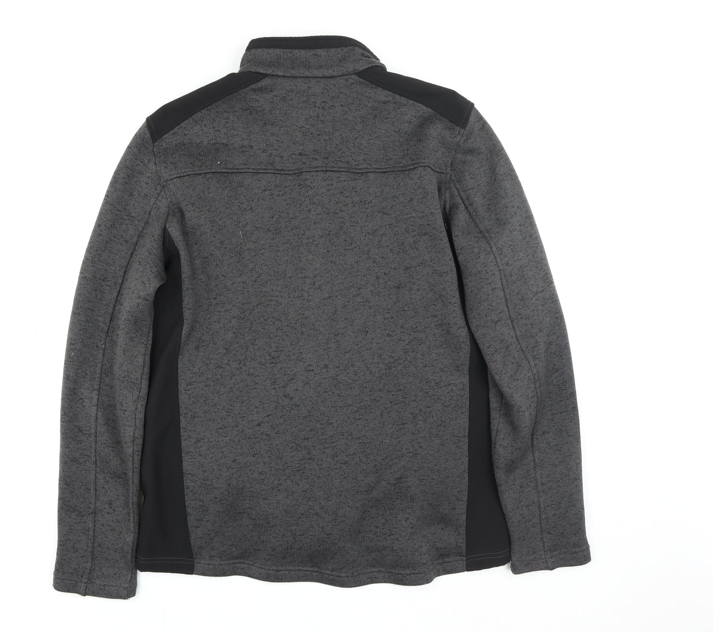 Zead Xposur Men's Grey Full Zip Fleece Jacket Size L Regular Fit