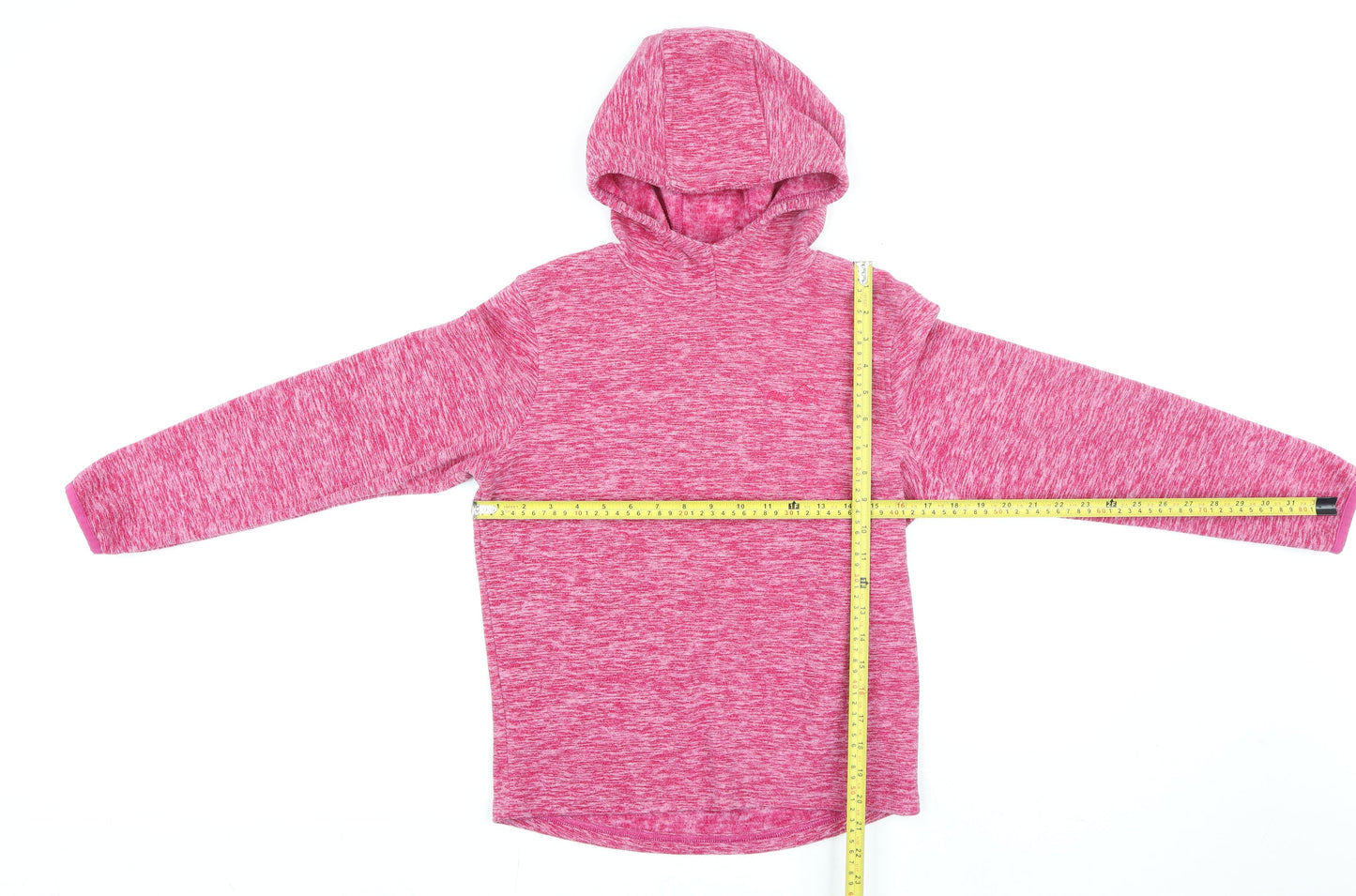 Peter Storm Teens Pink Fleece Hooded Activewear Jacket Size 11-12