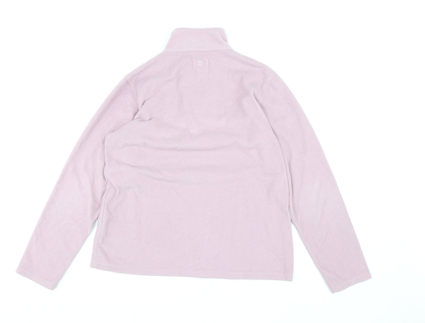 Mountain Warehouse Womens Pink Fleece Half Zip Jacket Size 14