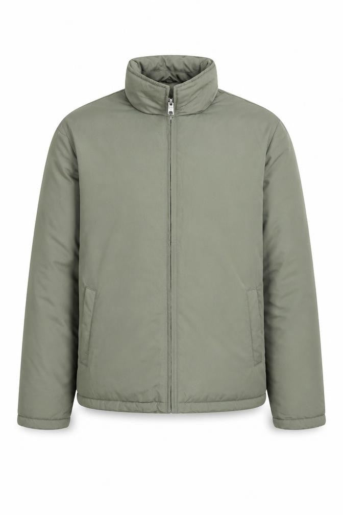 James Pringle Men's Green XL Puffer Jacket Full Zip Insulated