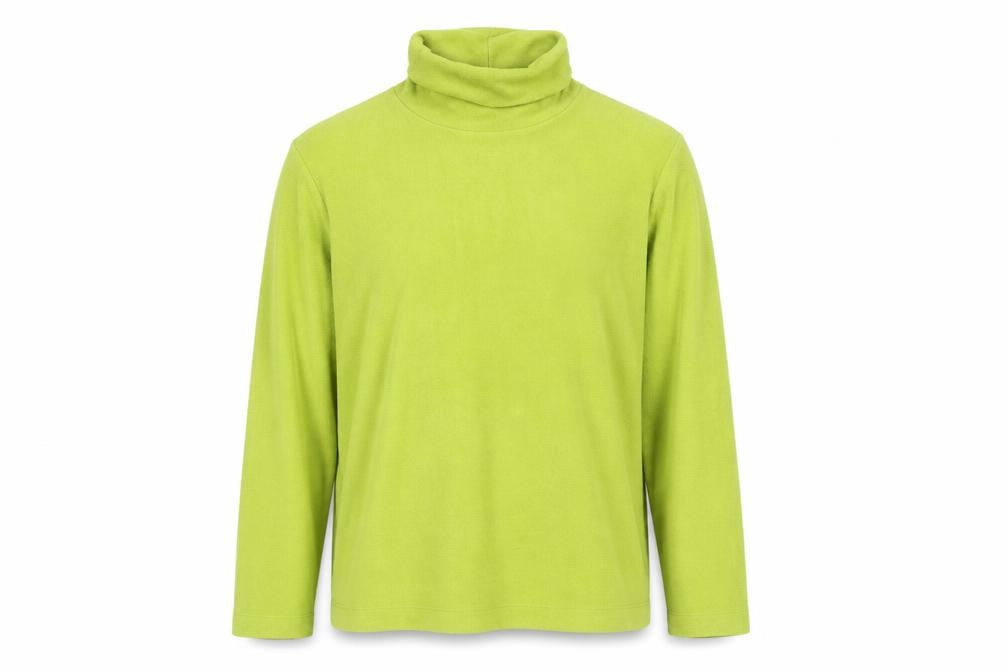 Uniqlo Men Green Roll Neck Fleece Pullover Sweatshirt Size L
