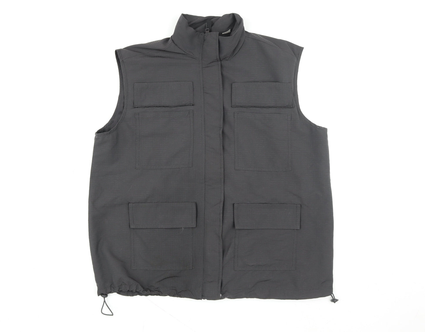 DIVIDED Men's Black Polyester Bodywarmer Waistcoat M Regular Fit