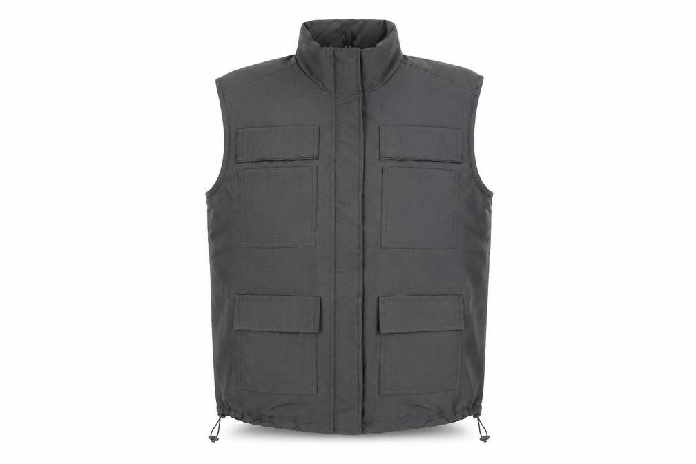 DIVIDED Men's Black Polyester Bodywarmer Waistcoat M Regular Fit
