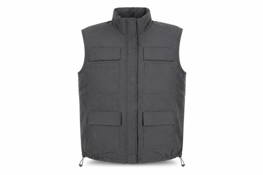 DIVIDED Men's Black Polyester Bodywarmer Waistcoat M Regular Fit