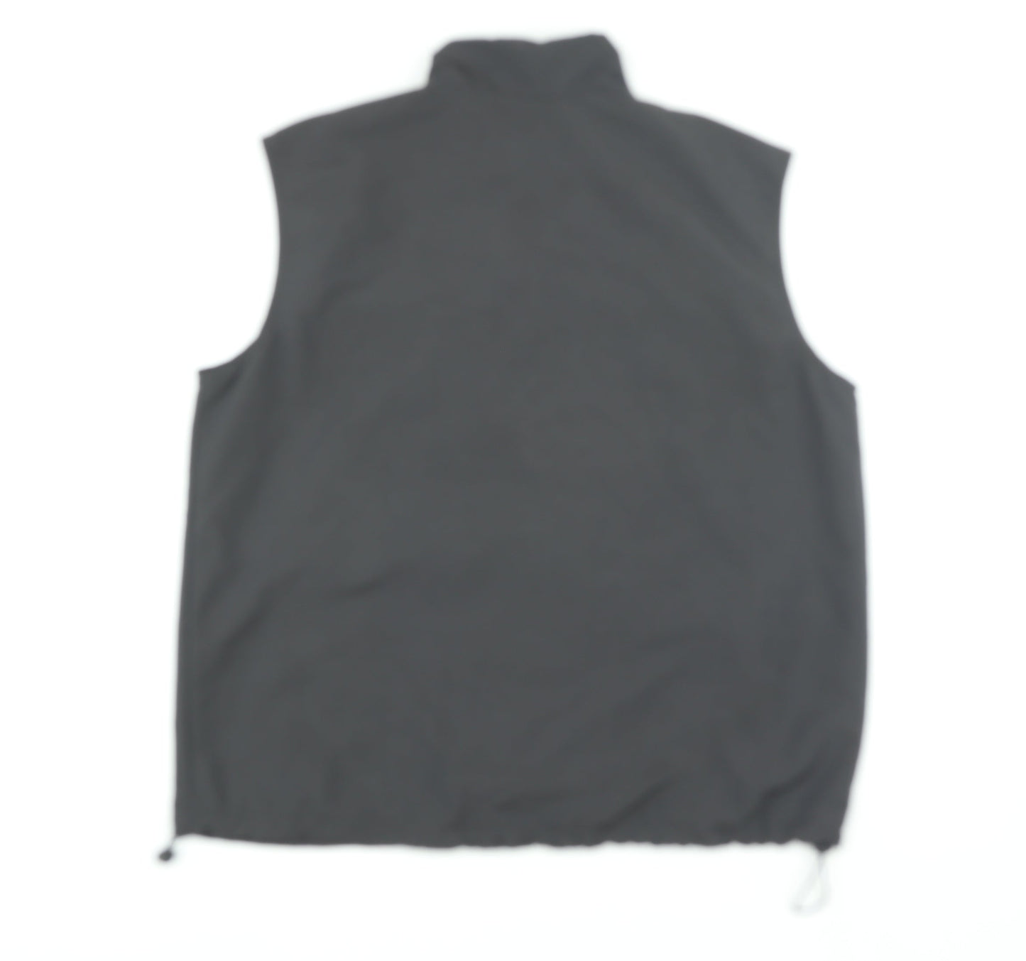 DIVIDED Men's Black Polyester Bodywarmer Waistcoat M Regular Fit