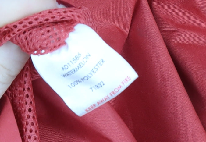 Cotton Traders Mens Red Waterproof Hooded Rain Coat Jacket L