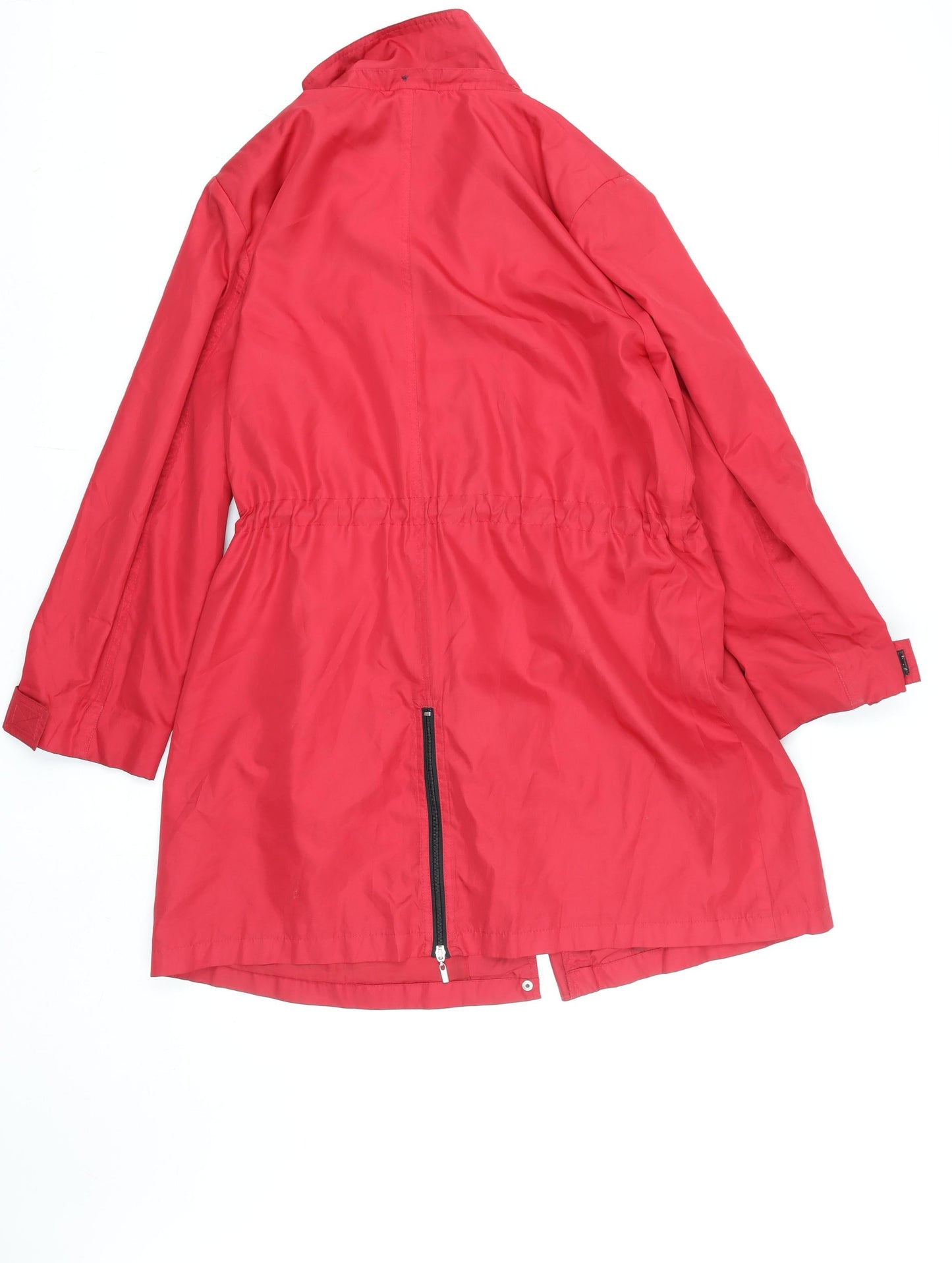 Novelti Women’s Red Parka Jacket XL Long Sleeve Drawstring Waist