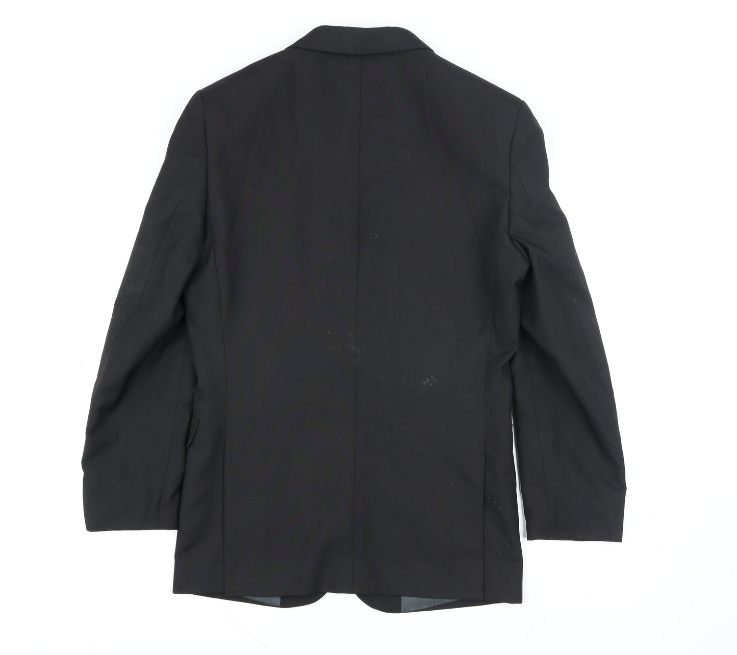 Marks and Spencer Women's Black Regular Fit Two-Button Blazer Size M