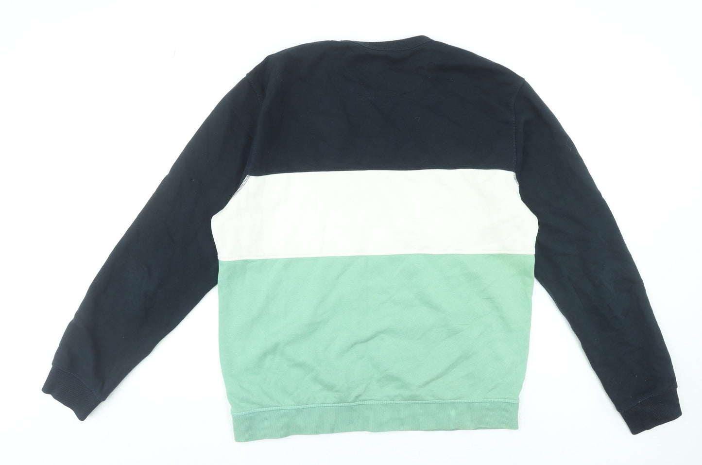 Farah 1920 Men's Multicoloured Crew Neck XL Striped Cotton Sweatshirt