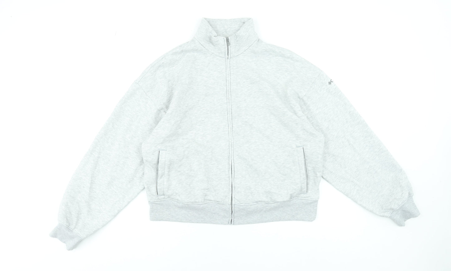 Columbia Women’s Grey Full Zip Sweatshirt Hoodie L Fleece Lined Casual