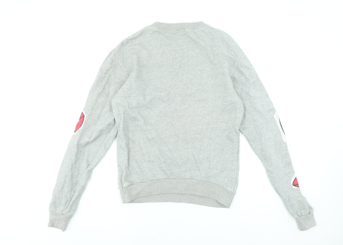 Influence Womens Grey Graphic Print Crew Neck Sweatshirt Size 12