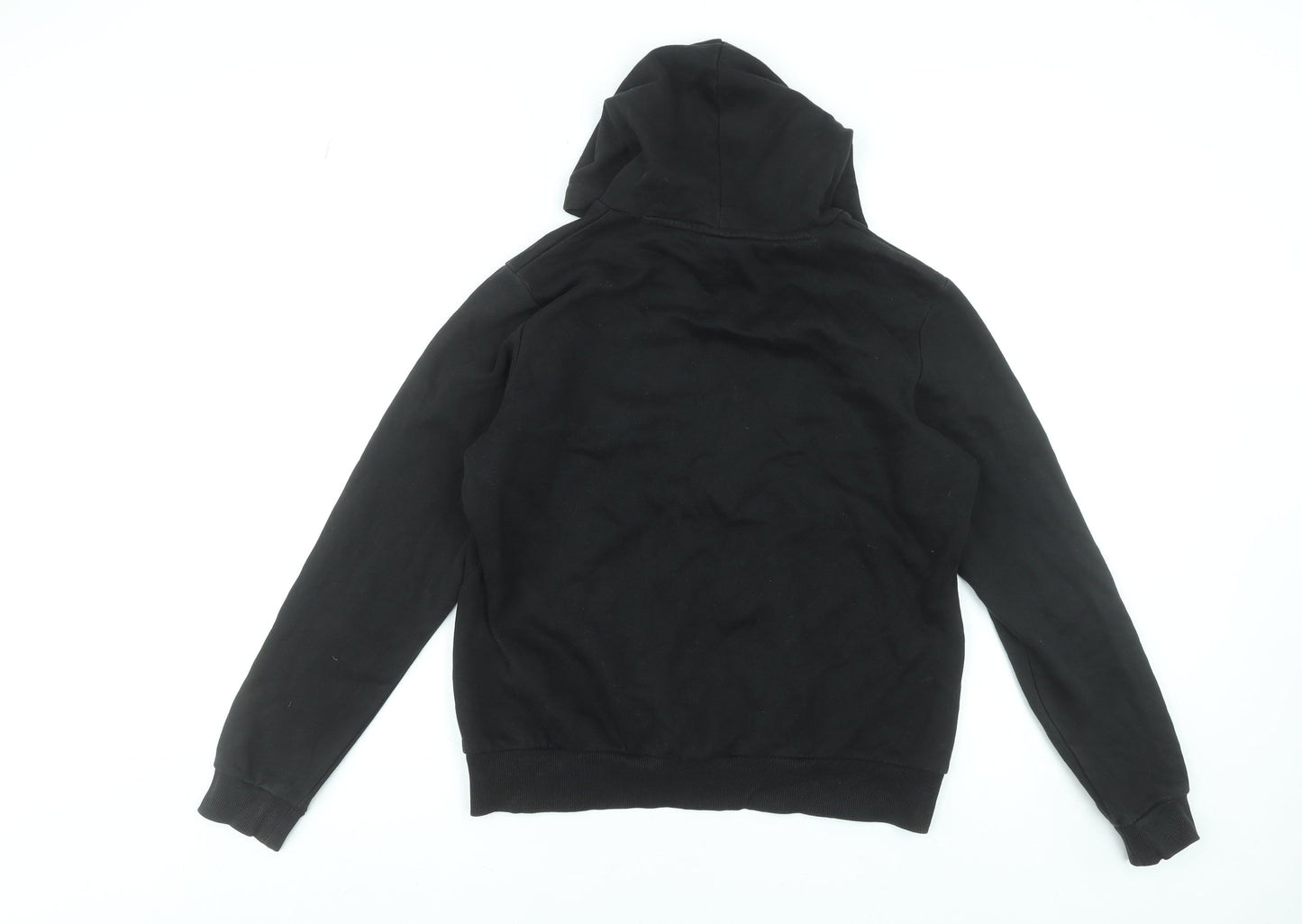 Puma Womens Black Pullover Hoodie Size 14 Cotton Blend Logo