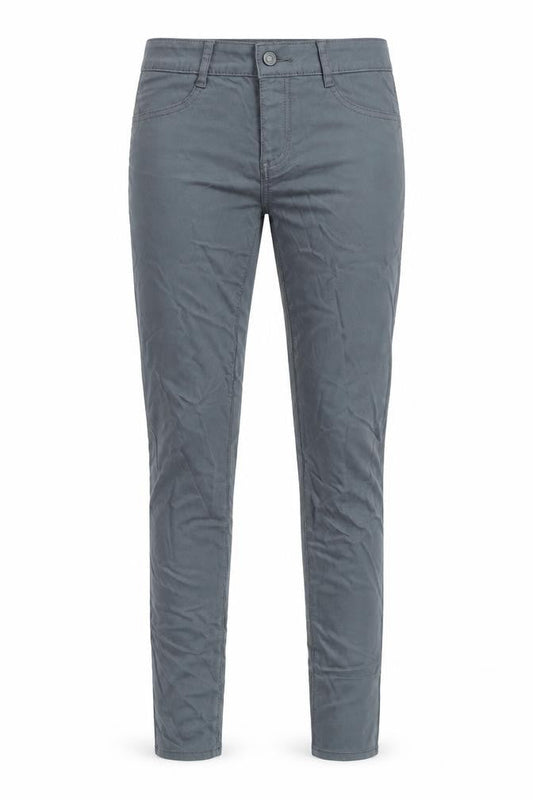 VILA Womens Grey Skinny Jeans Size 12 Stretch Coated Viscose Blend