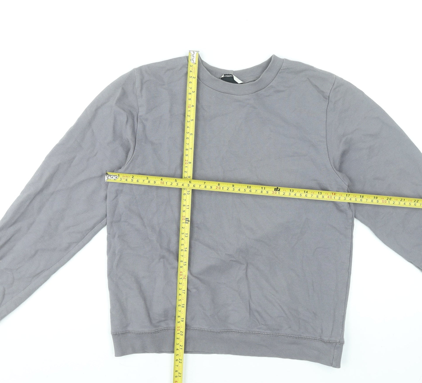 ASOS Women Grey Size 8 Crew Neck Pullover Sweatshirt