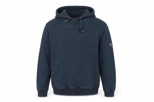 Timezone Men Blue Pullover Hoodie M Regular Fit Cotton Blend