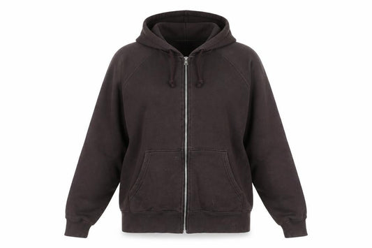 H&M Divided Women Brown XS Full Zip Hoodie Cotton Blend