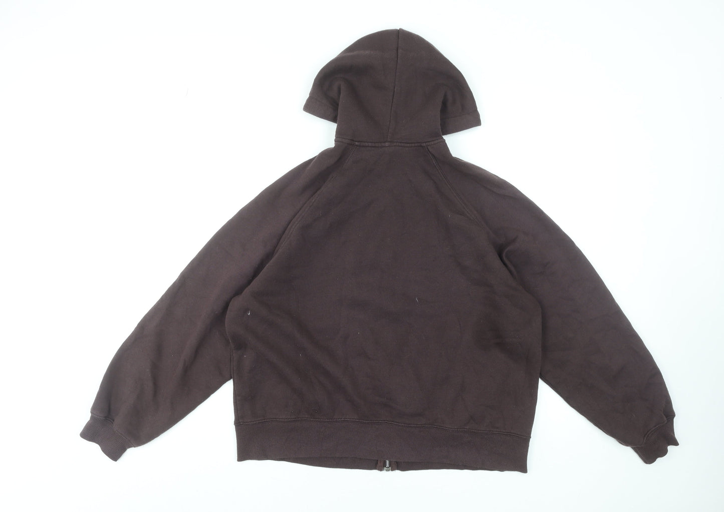 H&M Divided Women Brown XS Full Zip Hoodie Cotton Blend
