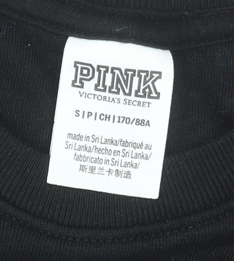 Victoria's Secret PINK Women's Black Small Pullover Sweatshirt