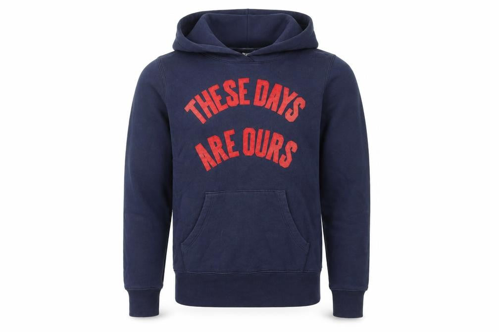 Uniqlo Men’s Blue Graphic Pullover Hoodie Size S Alphabet Bags