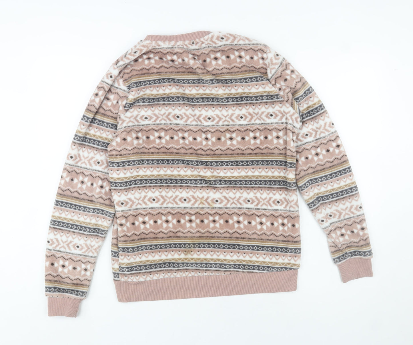 St. Bernard for Dunnes Stores Women's Beige Fair Isle Pullover Sweatshirt Small