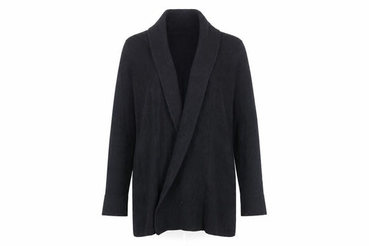 Phase Eight Womens Black Size 12 Long Sleeve Open Cardigan