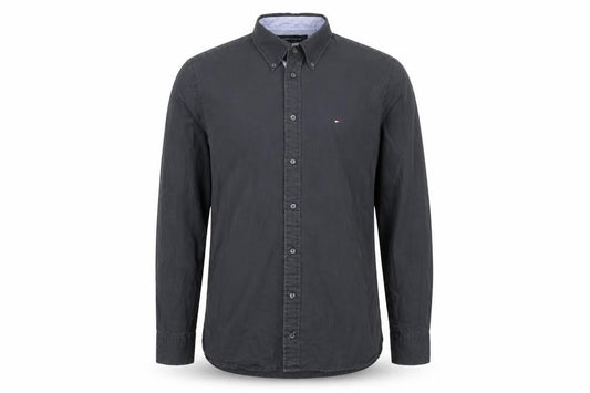Tommy Hilfiger Men’s Blue Button-Down Classic Fit Cotton Shirt M