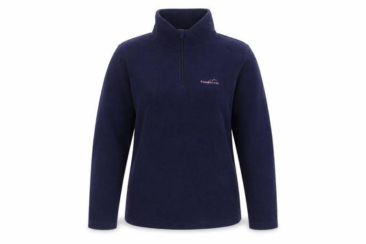 Freedom Trail Women's Blue Size 10 Fleece 1/4 Zip Pullover Top