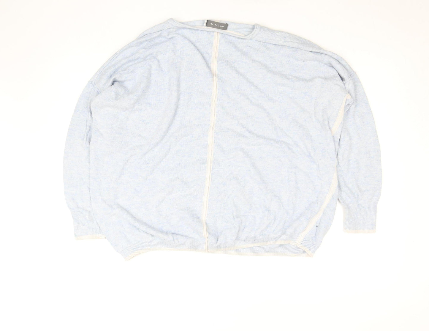 Mint Velvet Womens Blue V-Neck Knit Jumper XL