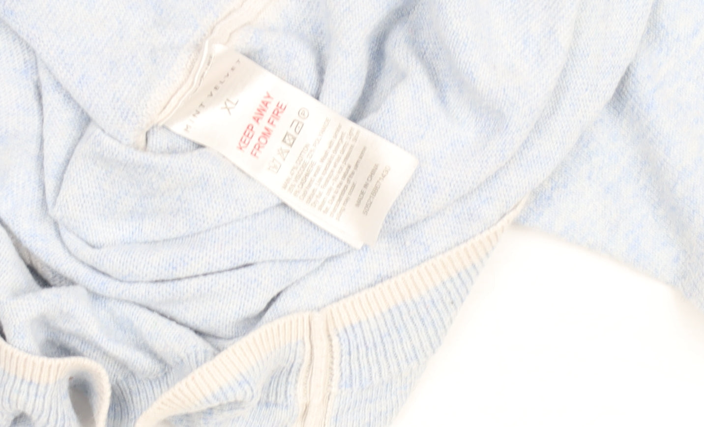 Mint Velvet Womens Blue V-Neck Knit Jumper XL