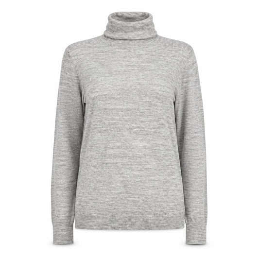 See by Chloé Women's Grey Roll Neck Long Sleeve Knit Jumper Size S