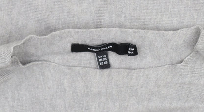 Karen Millen Women's Grey Knit Pullover Jumper XS