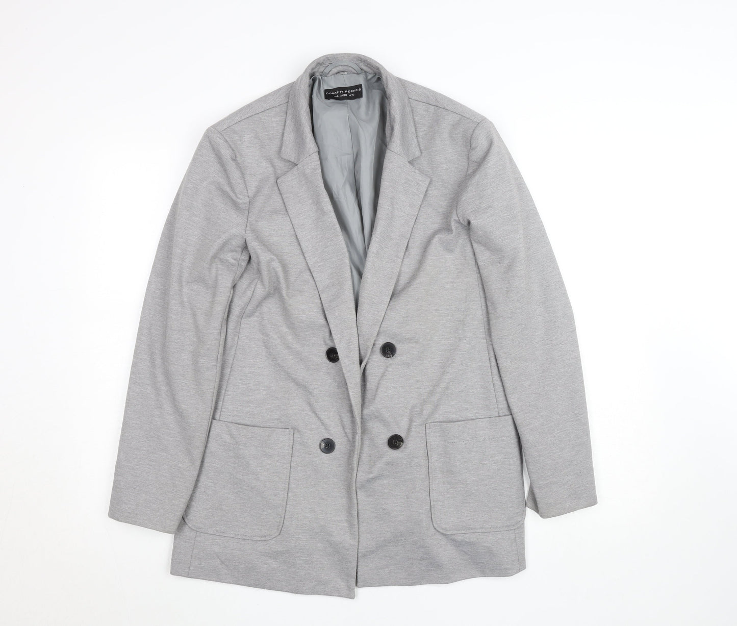 Dorothy Perkins Women’s Grey Blazer UK 10 Classic Mid-Length Jacket