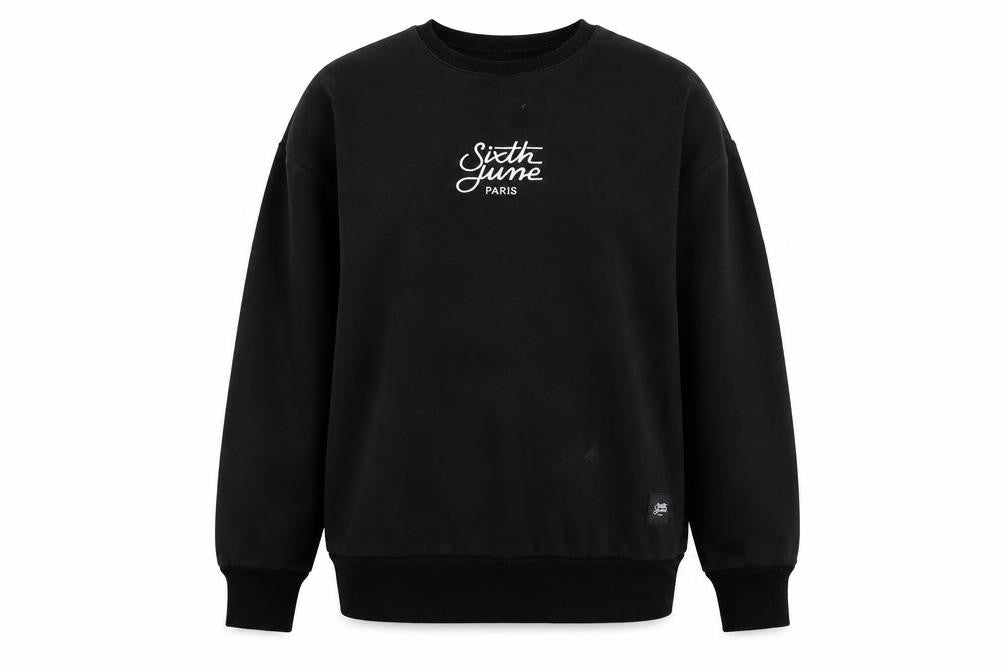 Sixth June Paris Black XL Pullover Sweatshirt Unisex Adults