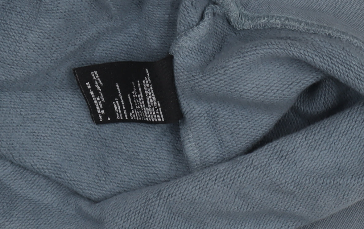 COS Women Blue Cotton Crew Neck Pullover Sweatshirt M