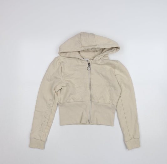 Holyfield Girls Beige Full Zip Hoodie Sweatshirt 10-12 Years