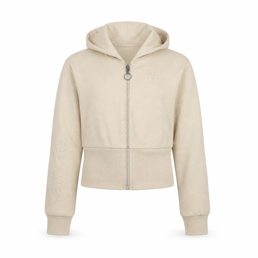 Holyfield Girls Beige Full Zip Hoodie Sweatshirt 10-12 Years