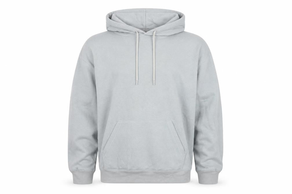 H&M Men’s Grey Relaxed Fit Pullover Hoodie Size M