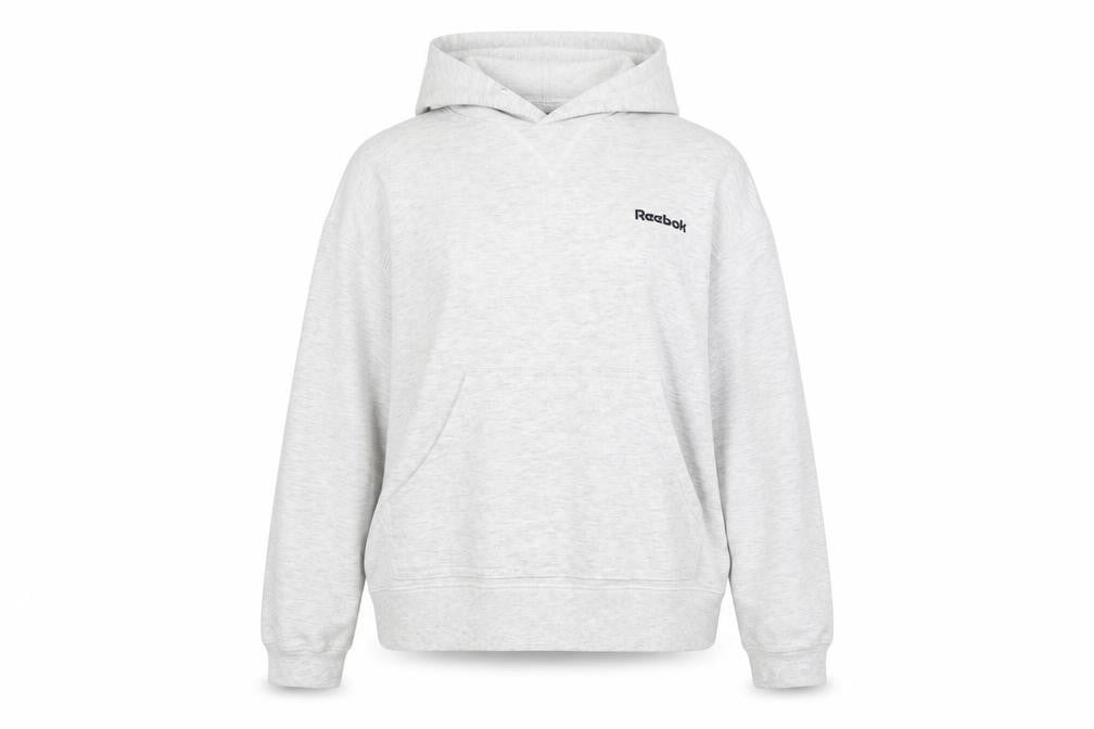 Reebok Essentials Women Grey Size 14 Pullover Hoodie Sweatshirt