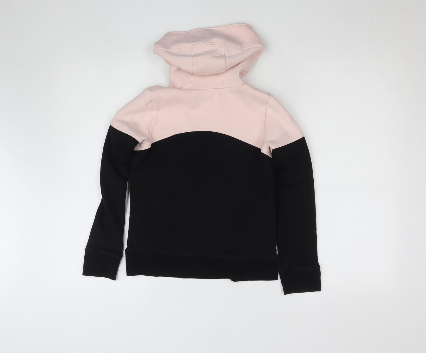 Decathlon Teens Pink & Black Pullover Hoodie 10-11 Years Colourblock