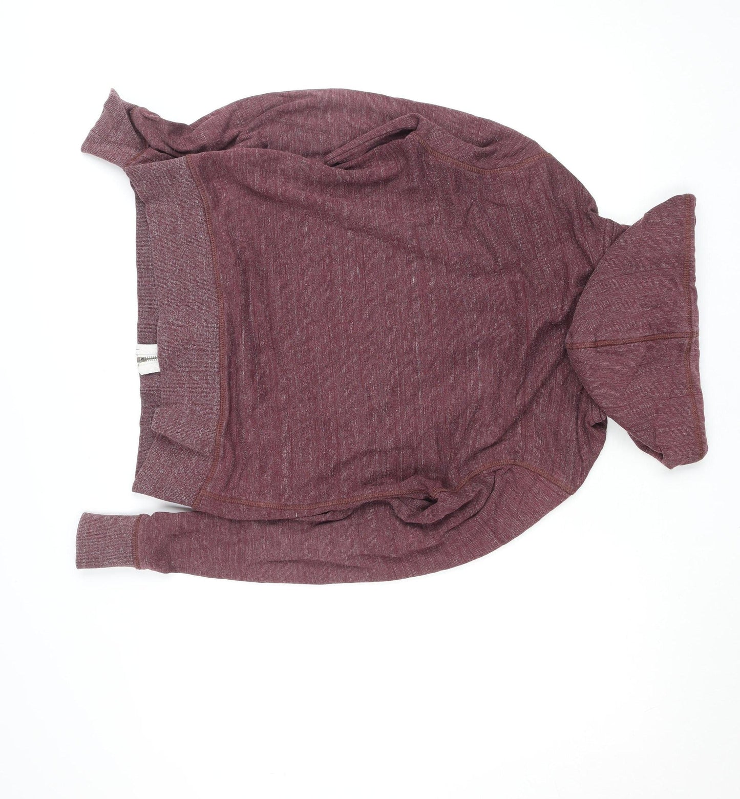 Jack & Jones Womens Burgundy Full Zip Hoodie Size S Cotton Blend