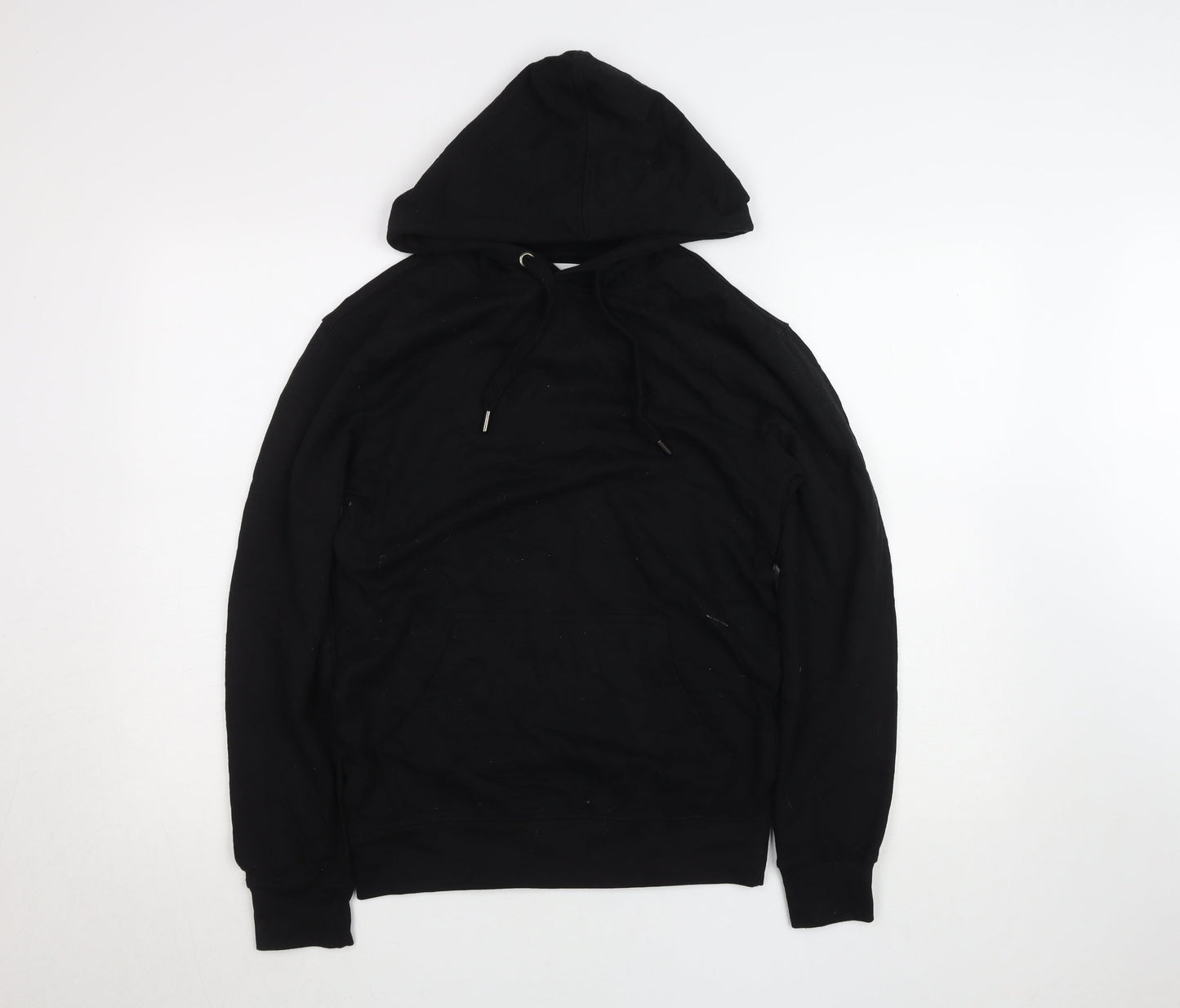 REALman Black XS Recycled Fabric Pullover Hoodie Womens Relaxed Fit